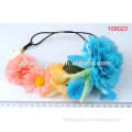 China gold manufacturer First Grade dark color silk flower lei wreath